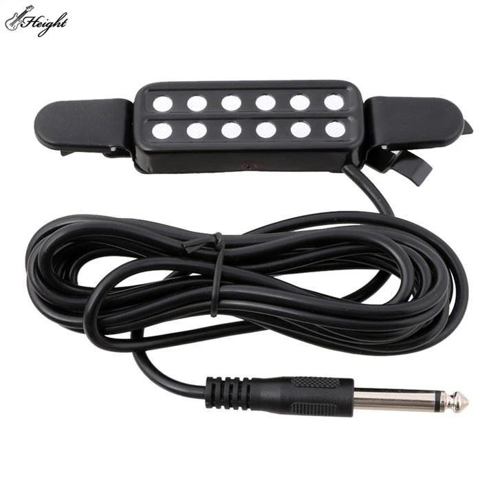 12 Sound Hole Guitar Pickup With Tone And Control