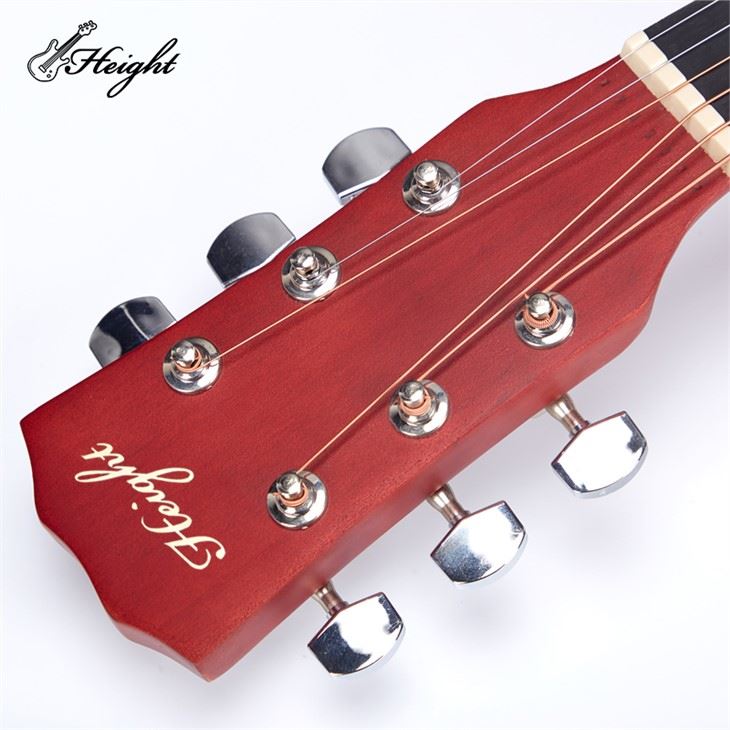 Wide Bass Wood Neck Acoustic Guitar