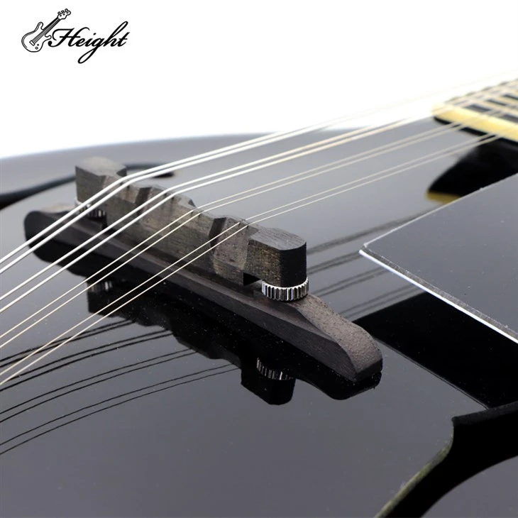 HTMD03-BK Solid Spruce Wood 6 Strings Mandolin