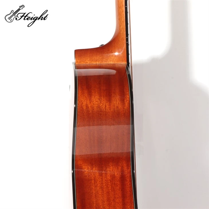 Wave Pattern Spruce Wood Acoustic Guitar
